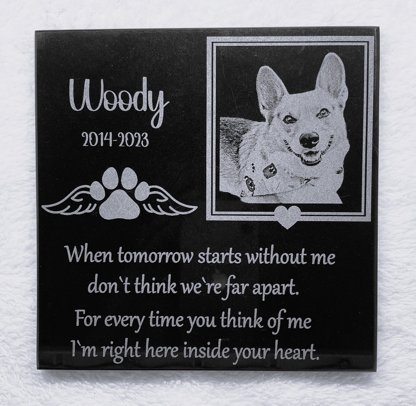 Engraved Marble Plaque